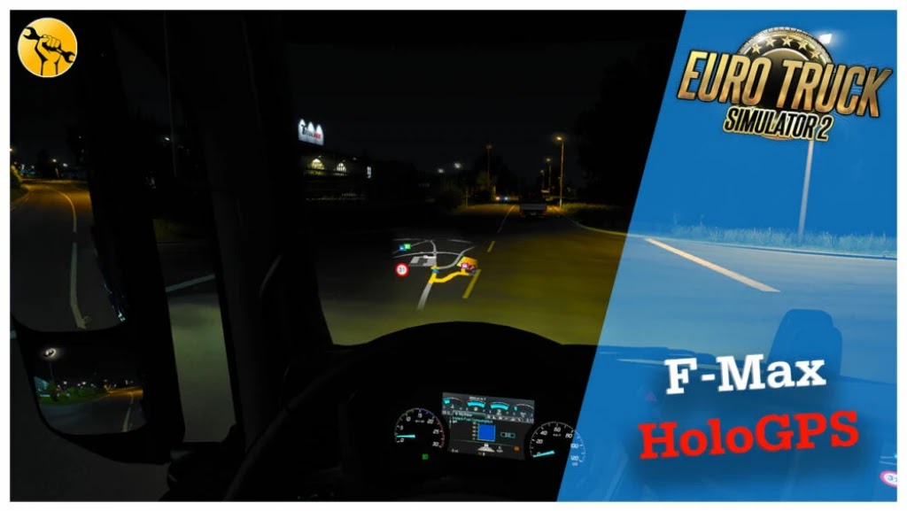 Hologram GPS / Tampilan Mengambang v1.1 - ETS2 1.45
