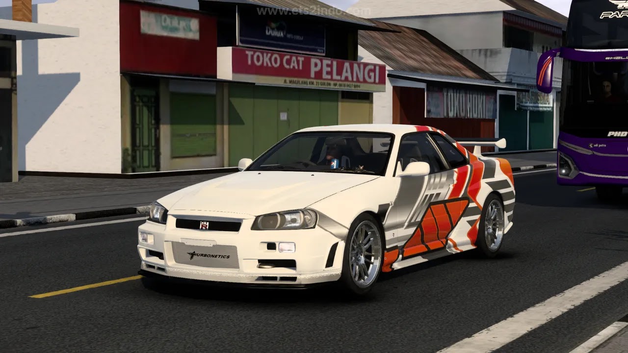 Mod Mobil Nissan GTR R34 ETS2 1.57 Mod Mobil Nissan GTR R34 ETS2 1.57