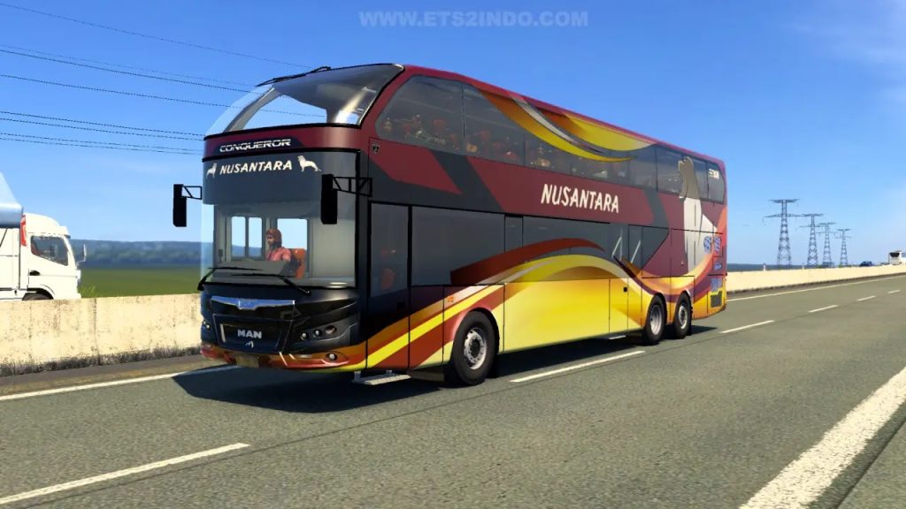 Mod Bus Nusantara Gemilang Conqueror by Hanzelarts ETS2 1.55