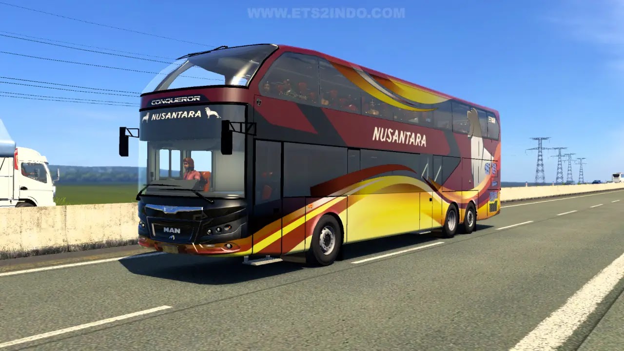Mod Bus Nusantara Gemilang Conqueror by Hanzelarts ETS2 1.55 Mod Bus Nusantara Gemilang Conqueror by Hanzelarts ETS2 1.55
