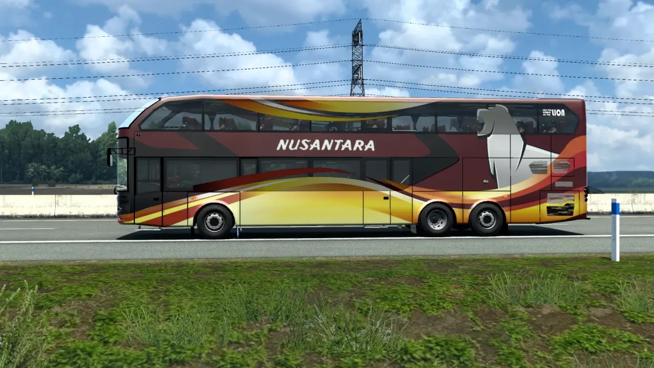 Mod Bus Nusantara Gemilang Conqueror by Hanzelarts ETS2 1.55 Mod Bus Nusantara Gemilang Conqueror by Hanzelarts ETS2 1.55