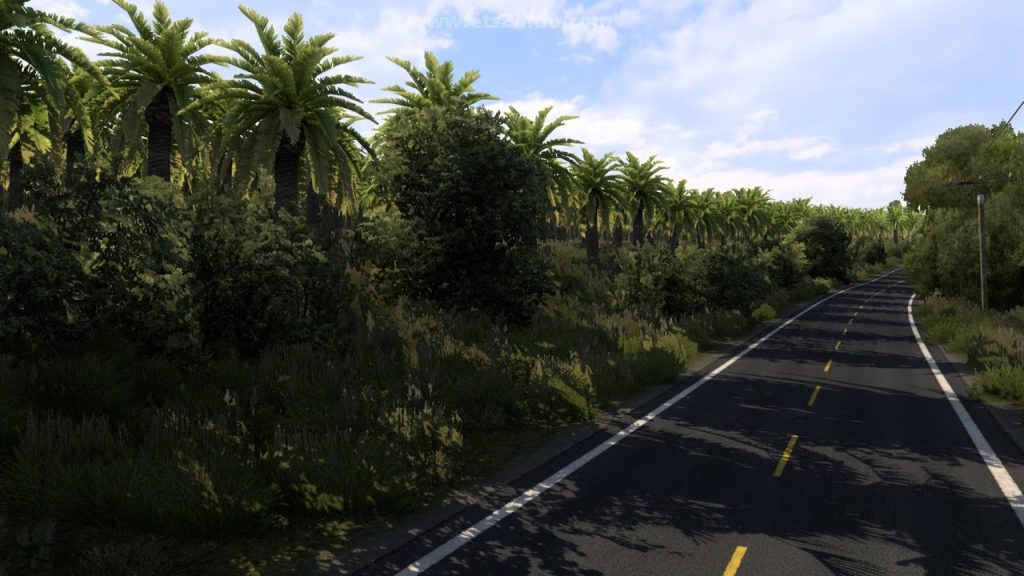 Map Sitinjau Lauik V21 Update Bandarjaya ETS2 Pohon Sawit