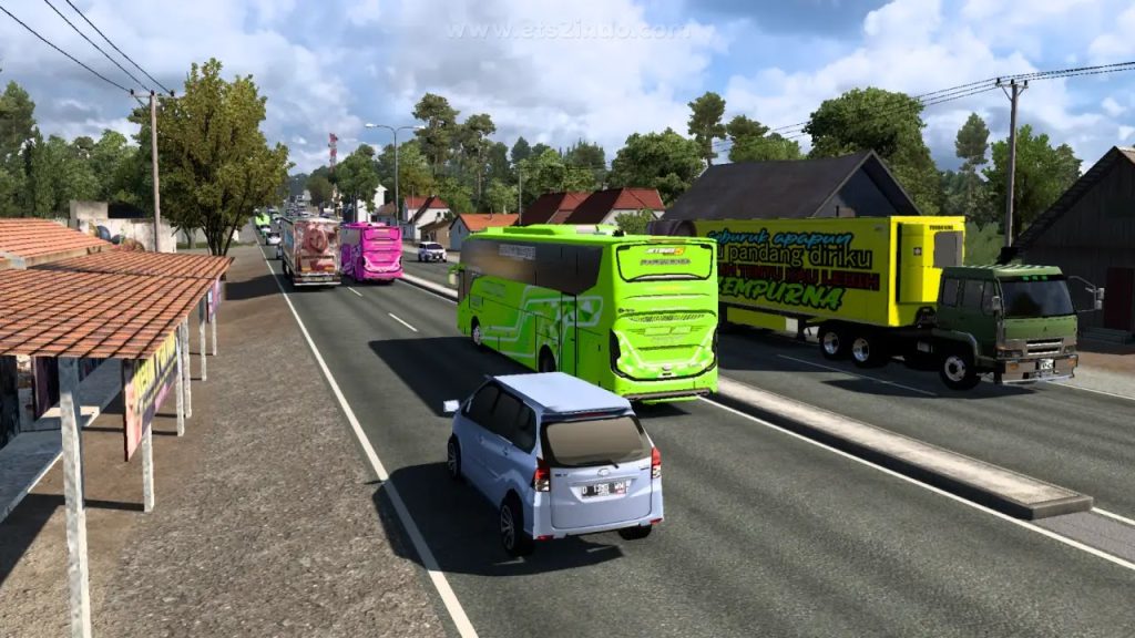 Mod Traffic Realistic Es Campur Basuri ETS2 1.59